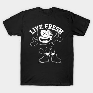 Live fresh the cat art gift for fan T-Shirt